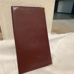 Vintage Must de Cartier Bordeaux Bifold Wallet